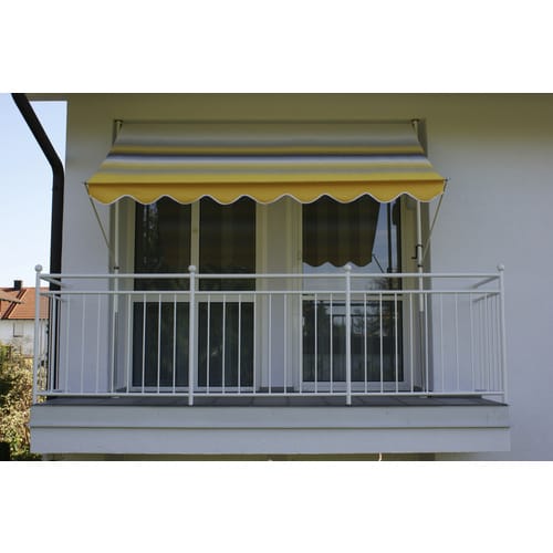 ANGERER FREIZEITMÖBEL Klemmmarkise, BxT: 400x150 cm, gelb gestreift