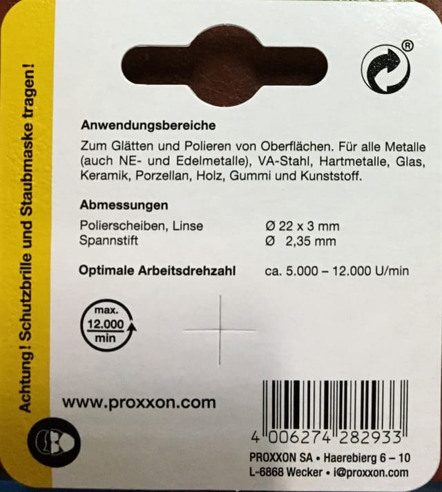 PROXXON Polierscheibe - bunt
