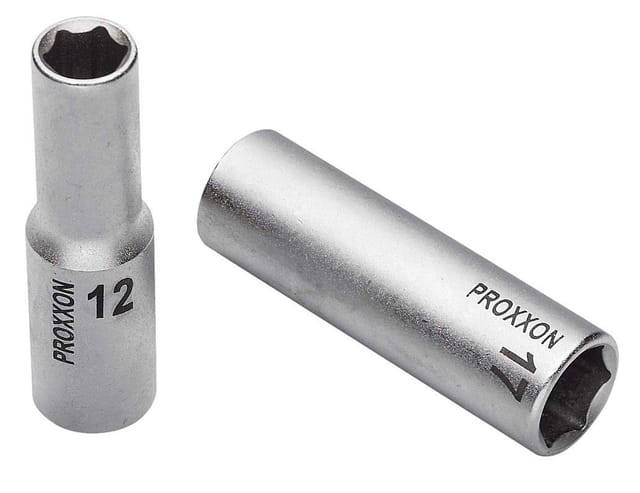 PROXXON Tiefbett-Steckschlüsseleinsatz, Schlüsselgröße: 19 mm - silberfarben