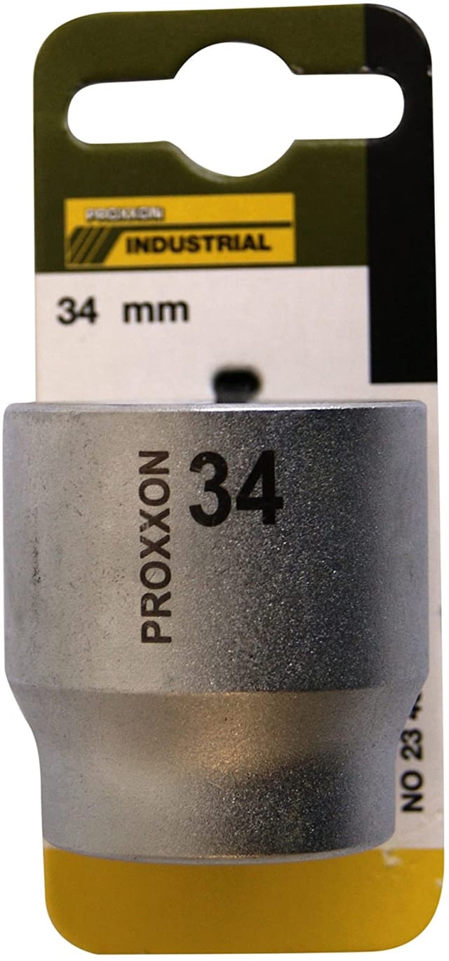 PROXXON Steckschlüsseleinsatz, Schlüsselgröße: 34 mm - silberfarben