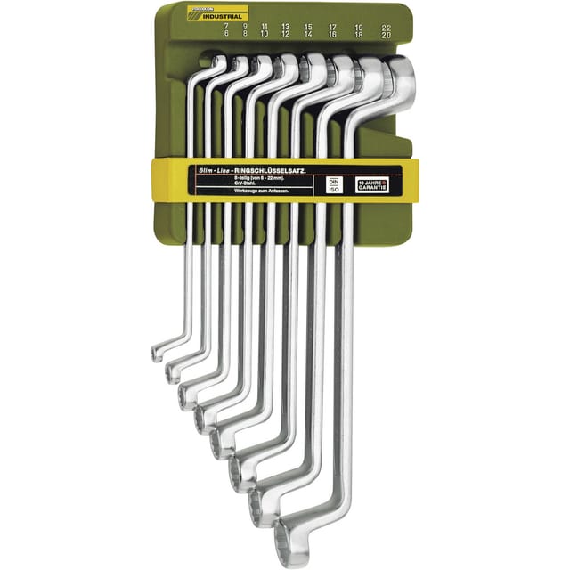 PROXXON Doppelringschlüssel-Satz »Slim Line«, Stahl, Schlüsselgröße: 6 x 7 bis 20 x 22 mm - silberfarben