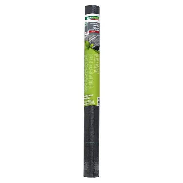 WINDHAGER Unterbodengewebe, Kunststoff, schwarz, BxL: 2 x 25 m