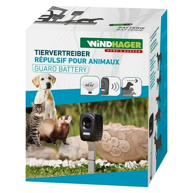 WINDHAGER Tiervertreiber »GUARD BATTERY« - schwarz