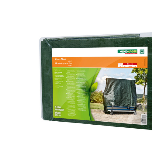 WINDHAGER Abdeckplane »LIGHT«, BxL: 500 x 300 cm, Polyethylen (PE) - gruen