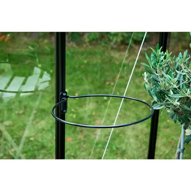JULIANA Trashbagholder, 30 cm Durchmesser, Tragkraft bis zu 5 kg - schwarz
