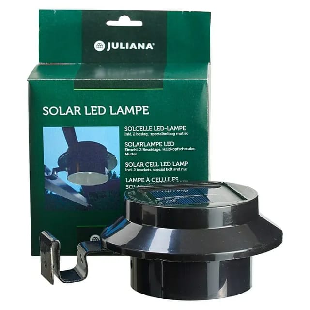 JULIANA Solar LED-Lampe, für Gewächshäuser - schwarz