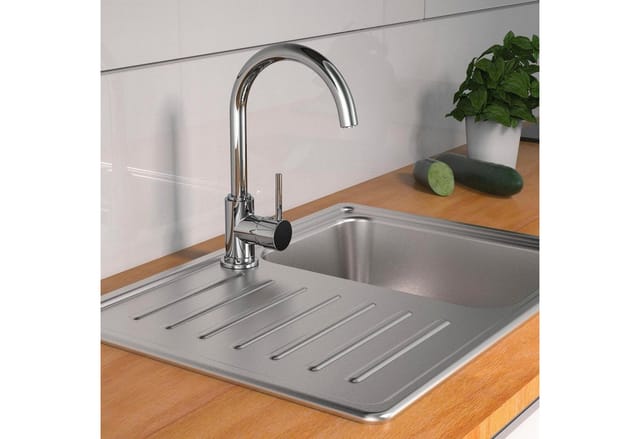 SCHÜTTE Spültischarmatur »Casalla«, Messing, glänzend, ½" - silberfarben
