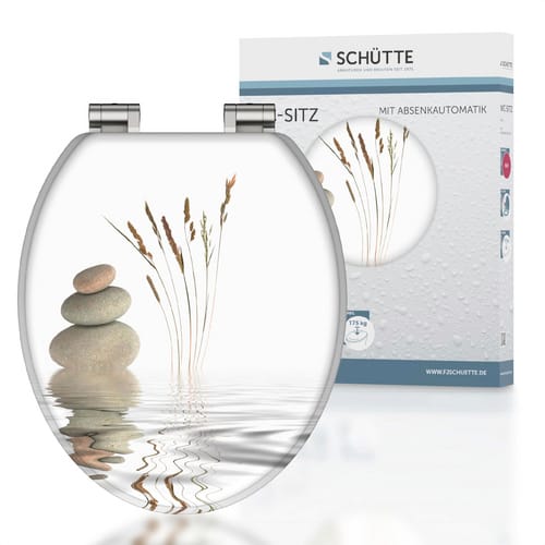 SCHÜTTE WC-Sitz »BLUE DROP«, MDF, oval, mit Softclose-Funktion - bunt