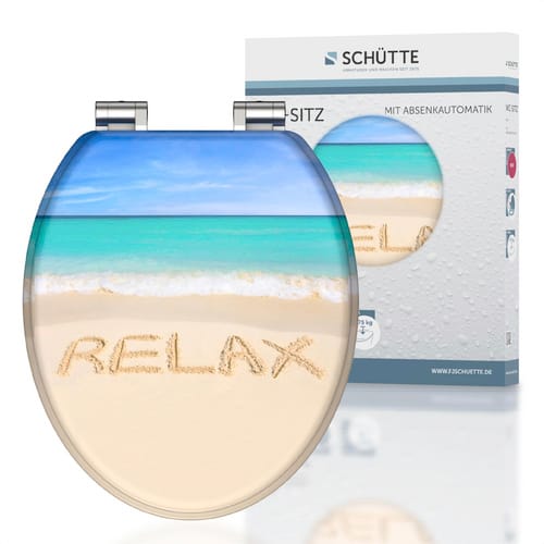 SCHÜTTE WC-Sitz »Relax«, MDF, oval - bunt