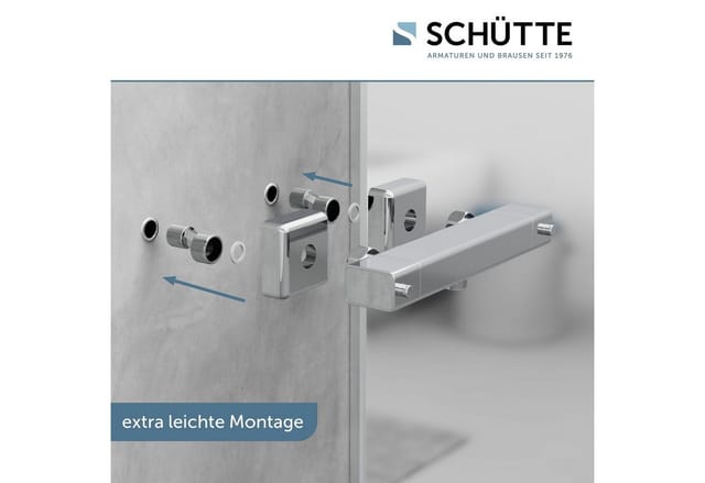 SCHÜTTE Duschthermostat »Signo«, Breite: 261 mm, Kunststoff/Metall/Messing - silberfarben