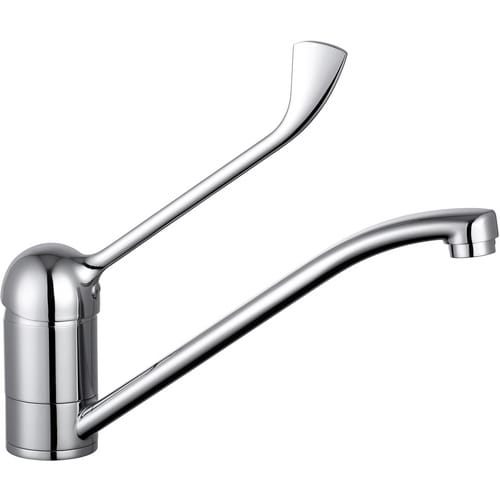 SCHÜTTE Spültischarmatur »VITAL«, 3/8", Messing, chromfarben, 150° schwenkbar - silberfarben