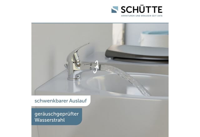 SCHÜTTE Bidetarmatur »Athos Plus«, Messing, glänzend, ½" - silberfarben