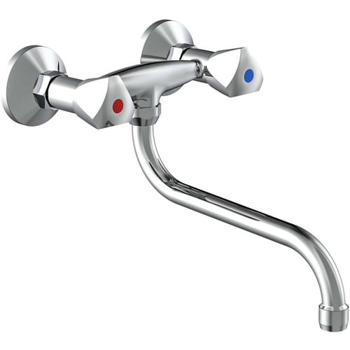 SCHÜTTE Spültischarmatur »CESTI«, 1/2", Messing, chromfarben - silberfarben