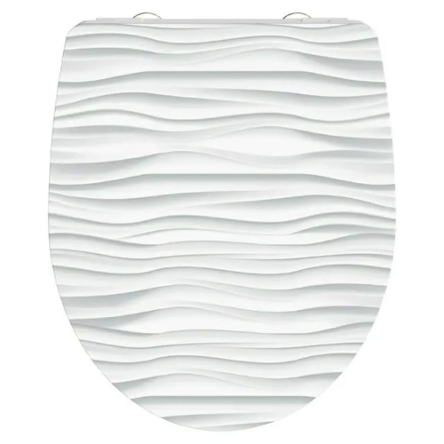 SCHÜTTE WC-Sitz »White Wave«, Duroplast, oval, mit Softclose-Funktion - weiss