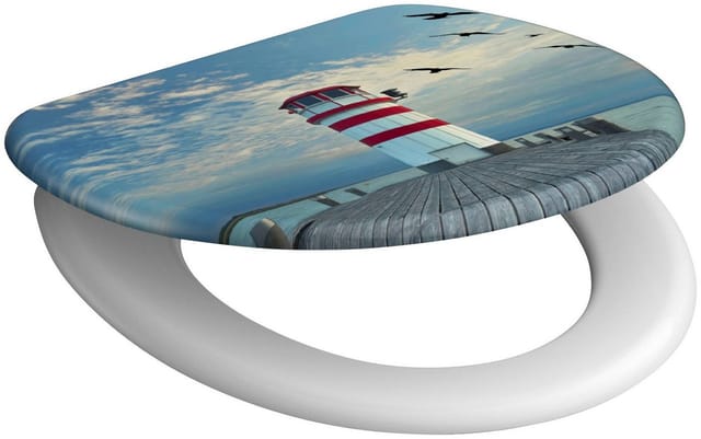 SCHÜTTE WC-Sitz »LIGHTHOUSE«, Duroplast, oval, mit Softclose-Funktion - bunt