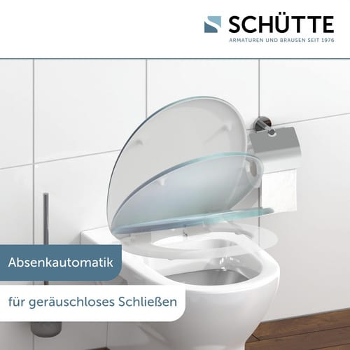 SCHÜTTE WC-Sitz »Fallen Leaf«, Duroplast, oval, mit Softclose-Funktion - blau
