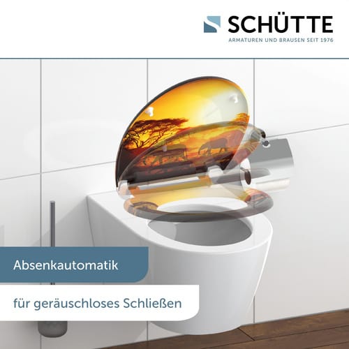 SCHÜTTE WC-Sitz »Africa«, Duroplast, oval, mit Softclose-Funktion - bunt