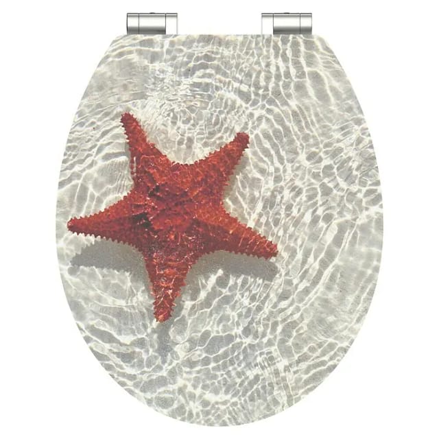 SCHÜTTE WC-Sitz »Starfish«, MDF, oval - bunt