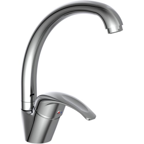 SCHÜTTE Spültischarmatur »Diziani«, Messing, glänzend, ½" - silberfarben