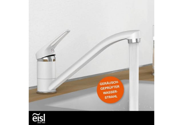 Eisl Spültischarmatur »Speed«, Messing, matt und glänzend, ½" - weiss