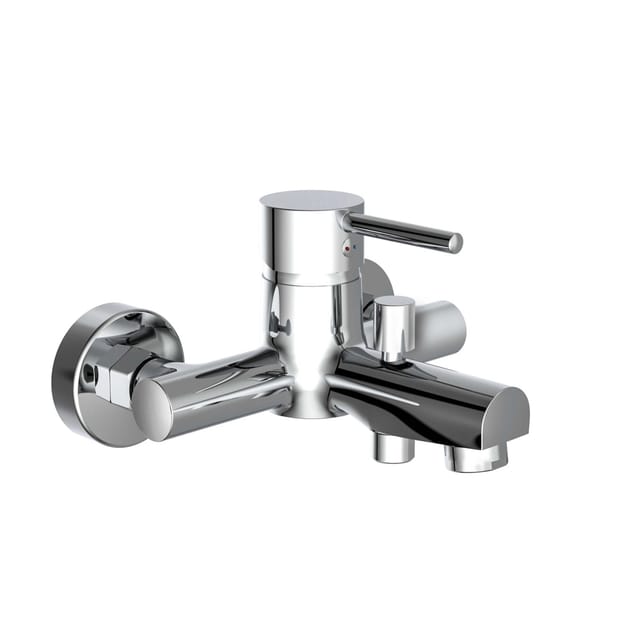 SCHÜTTE Wannenarmatur »Altana«, Messing/Kunststoff/Metall, glänzend, ½" - silberfarben