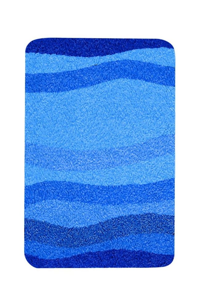 KLEINE WOLKE Badteppich »Miami«, LxBxH: 60x50x1,5 cm - blau