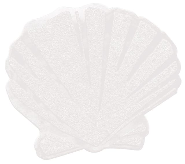 KLEINE WOLKE Anti-Rutschsticker, BxL: 13 x 11 cm, muschelförmig - weiss