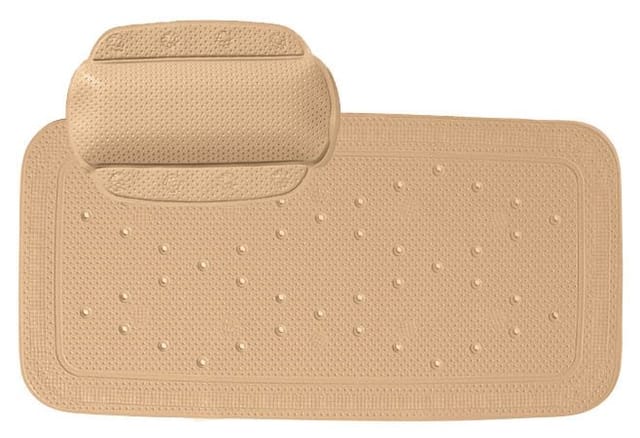 KLEINE WOLKE Wanneneinlage, BxL: 36 x 72 cm, abgerundet - beige