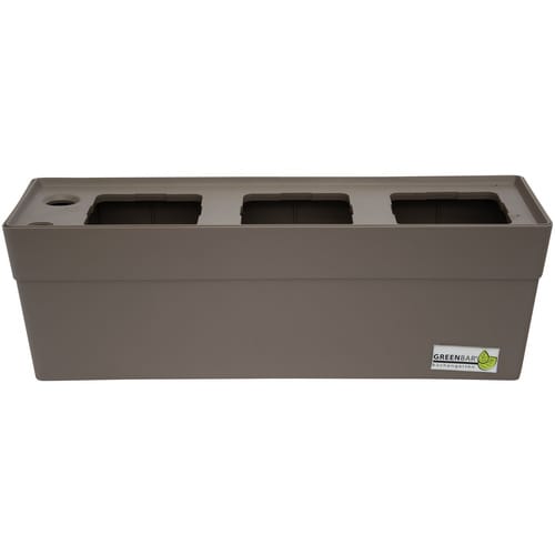 GREENBAR Kräuterbox, mit Bewässerungssystem und Wasserstandsanzeige - beige
