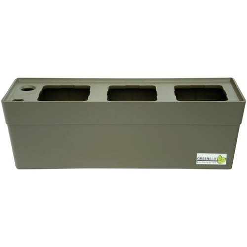 GREENBAR Kräuterbox, mit Bewässerungssystem und Wasserstandsanzeige - braun