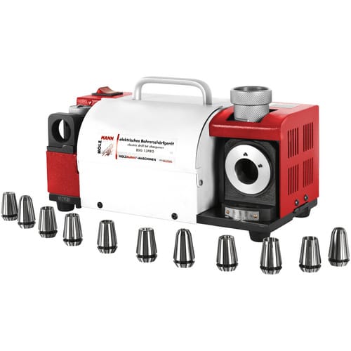 HOLZMANN-MASCHINEN Bohrerschärfgerät »BSG13PRO«, 180 W, rot, grauguss