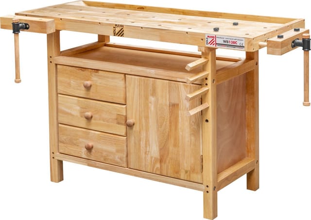 HOLZMANN-MASCHINEN Hobelbank »WB138C«, 3 Schubladen, natur - beige