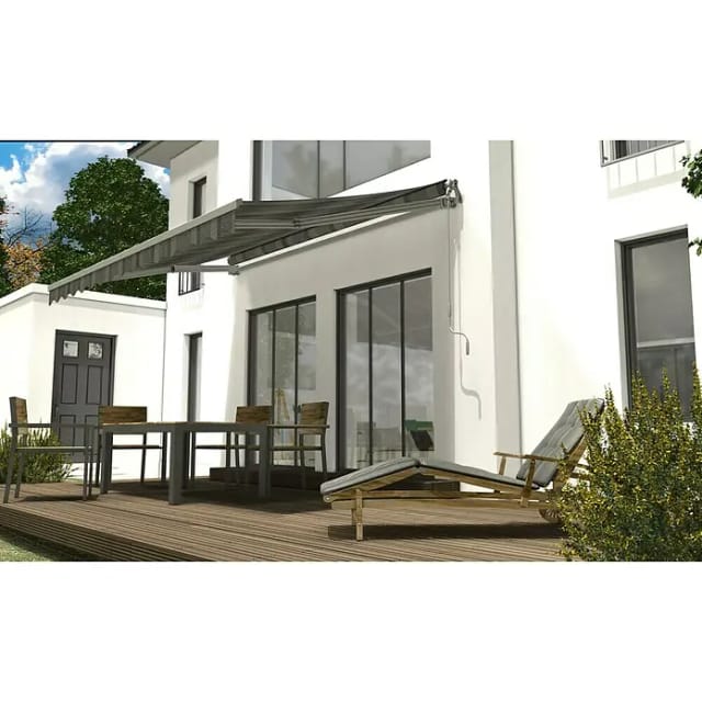 SPETTMANN Gelenkarmmarkise, BxT: 250x200 cm, grau gestreift