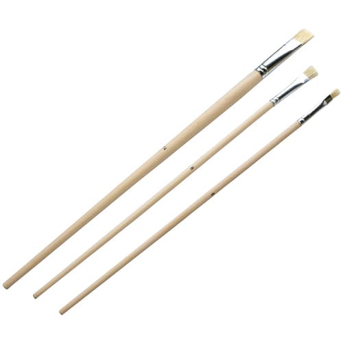 RENOVO Ölmalpinselset, 1,4 cm, Kunstfaser - beige