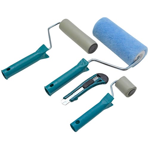 Tapezier-Set, 18 cm, Kunststoff - blau