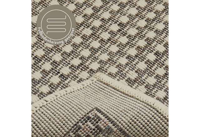 ANDIAMO Flachgewebe-Teppich »Savannah«, BxL: 57 x 110 cm, hellbraun