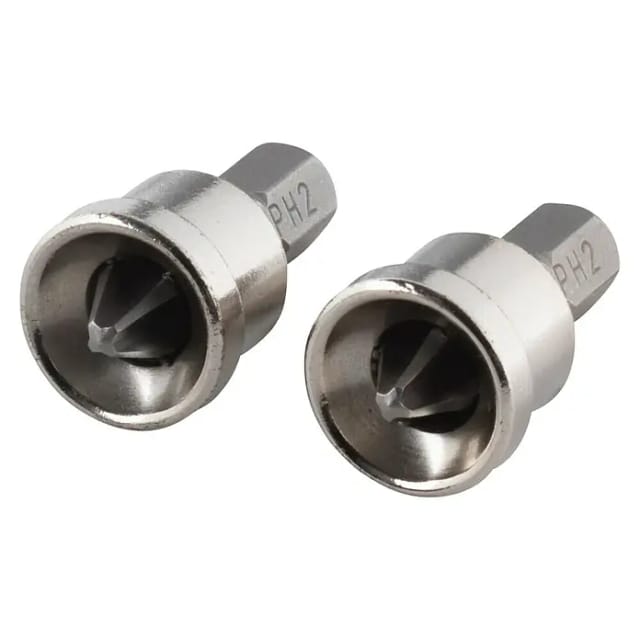 WOLFCRAFT Solid-Bit »1342000«, PH2, Sechskant, 2 Stück - silberfarben
