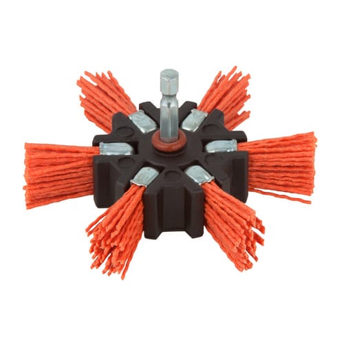 WOLFCRAFT Fächerbürste, Ø 100 mm - rot