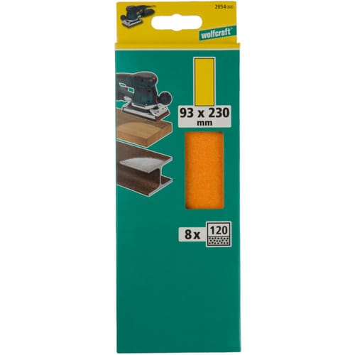WOLFCRAFT Schleifstein, Körnung: k120, Korund, rot