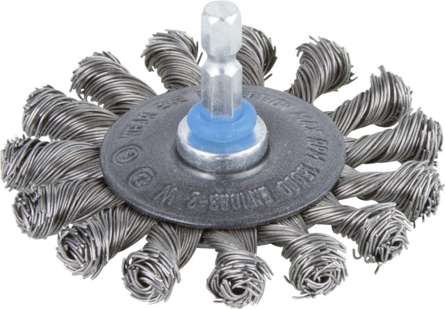 WOLFCRAFT Scheibendrahtbürste, Ø: 75 mm, Stahl - silberfarben