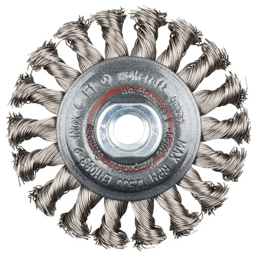 WOLFCRAFT Scheibendrahtbürste, Ø 100 mm - silberfarben