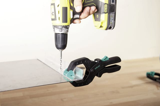 WOLFCRAFT Zwinge, Länge: 18,5 cm, Kunststoff - schwarz