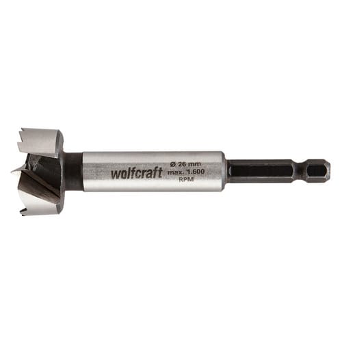 WOLFCRAFT Forstnerbohrer, Ø: 26 mm, Chrom-Vanadium-Stahl - silberfarben