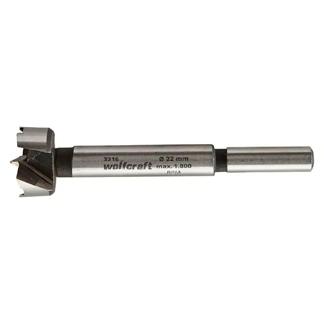 WOLFCRAFT Forstnerbohrer, Ø 22 mm - silberfarben