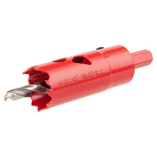 WOLFCRAFT Lochsäge, Ø: 25 mm, Bimetall - rot
