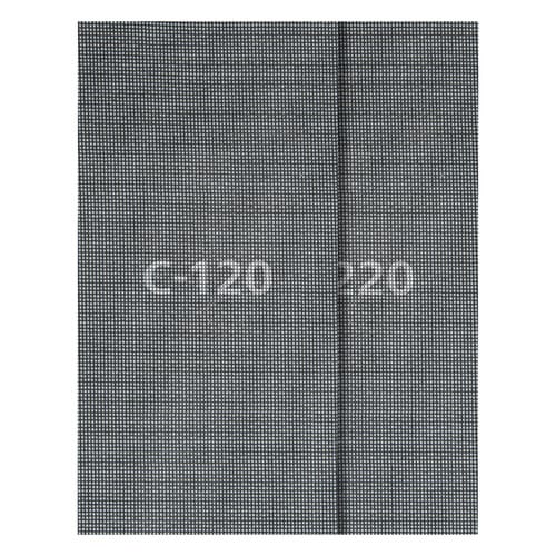 WOLFCRAFT Gitterleinen, Körnung: k120/k220, Silizium-Carbid/Industrievelours, schwarz