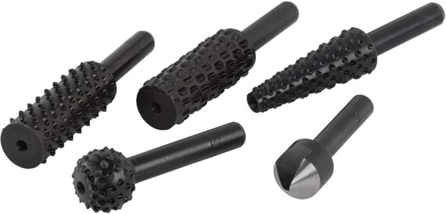 WOLFCRAFT Raspel-Senker-Satz, Rundschaft, 5 - schwarz