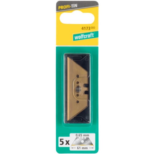 WOLFCRAFT Trapezklingen »4173000«, silberfarben, Stahl
