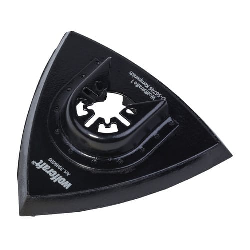 WOLFCRAFT Delta-Schleifplatte »PRO« - schwarz