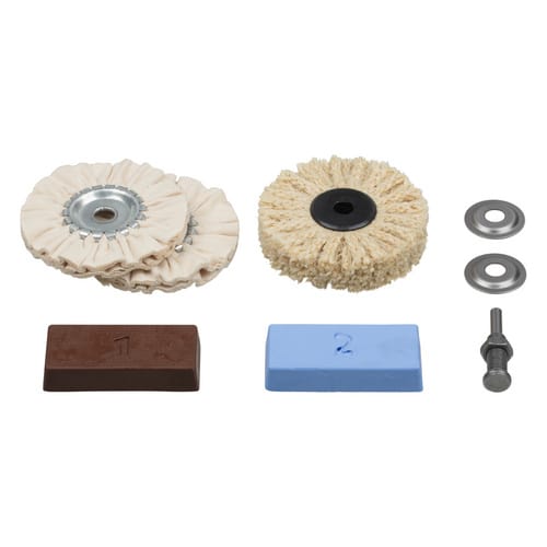 WOLFCRAFT Polier-Set, Ø: 85 mm, Metall - bunt